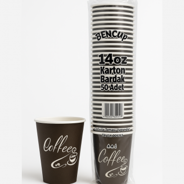 Bencup 14 Oz Karton Bardak 50'li