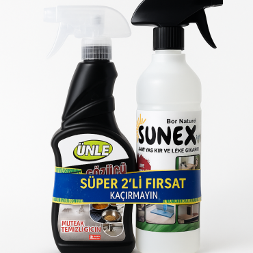 Sunex & Ünle Kir ve Yağ Çözücü Sprey 700 ml + 500 ml 