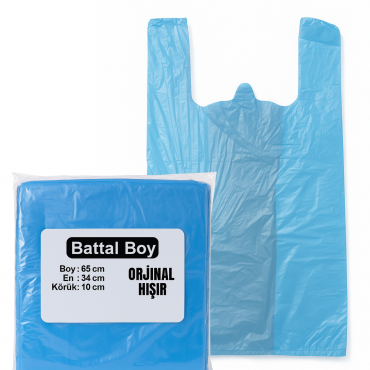 Hışır Mavi Atlet Poşet Battal Boy 1 Kg