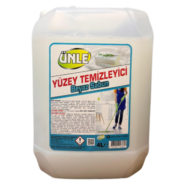Ünle Yüzey Temizleyici Beyaz Sabun Kokulu 4 L