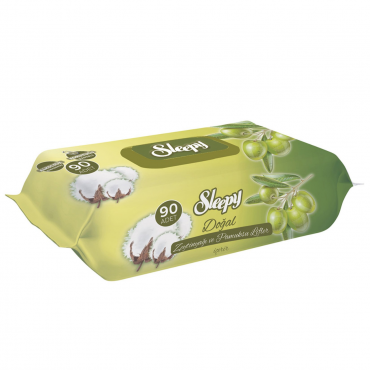 Sleepy Doğal Zeytinyağlı Islak Havlu 90'lı