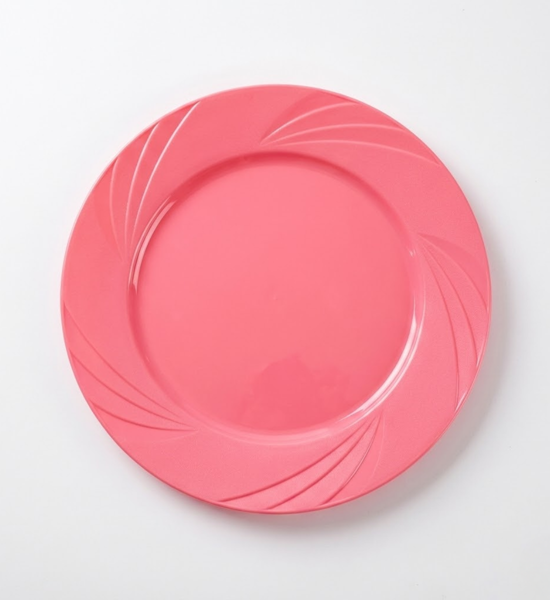 Pembe Yuvarlak Mika Tabak 26 cm – 6 Adet