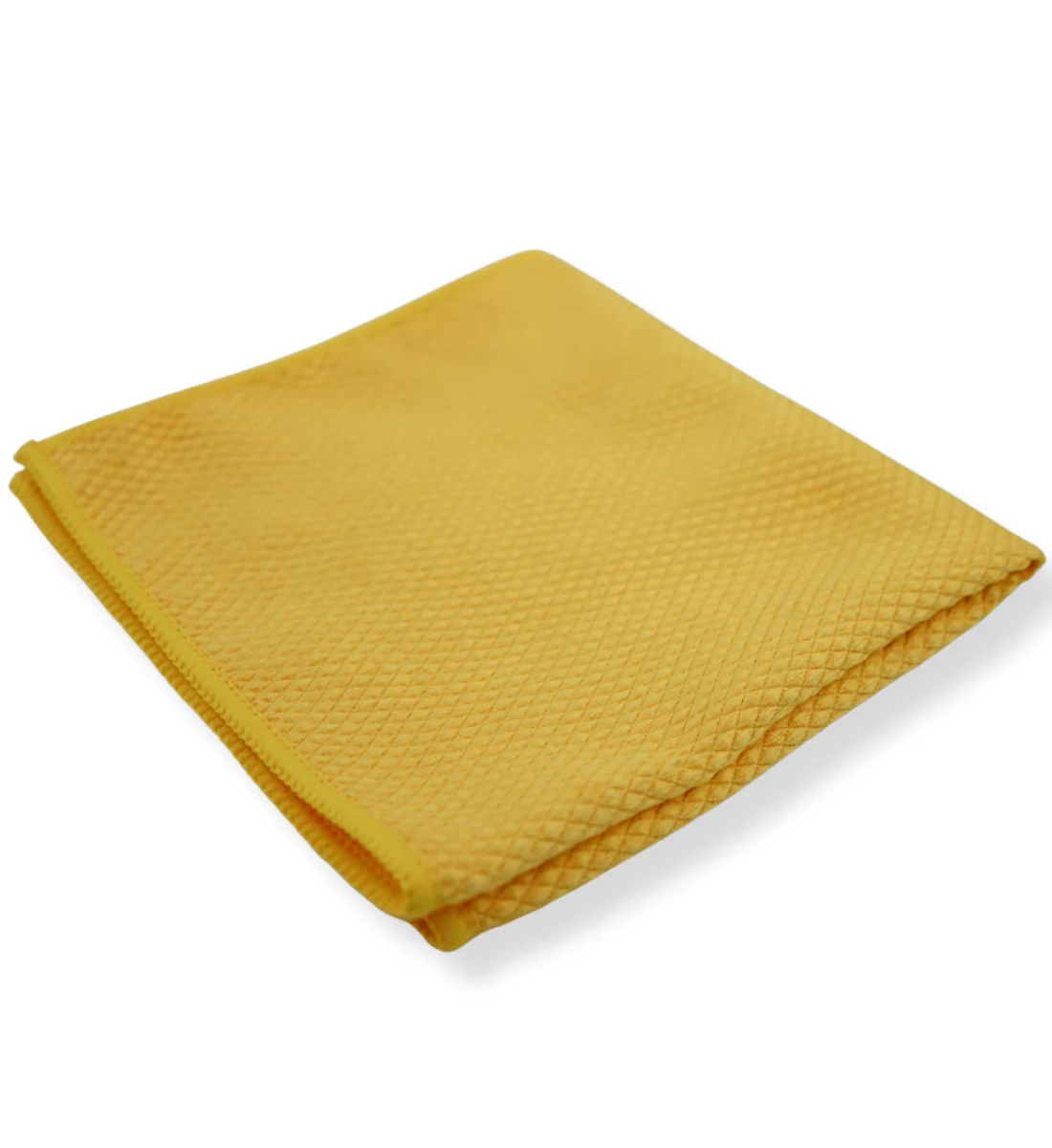 40x40 cm Baklava Desenli Mikrofiber Cam Bezi (Sarı)