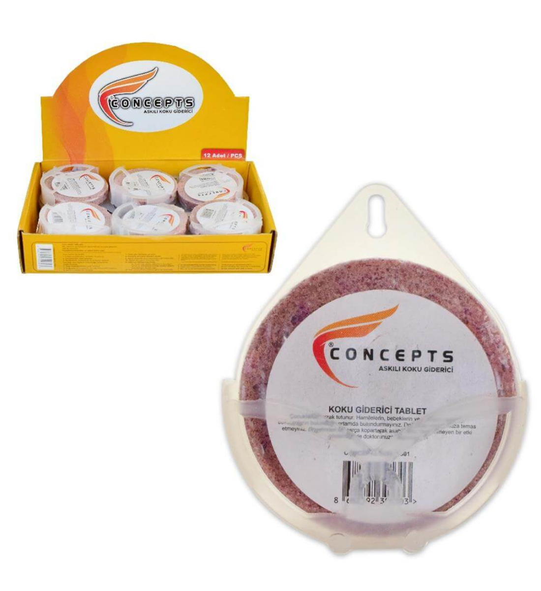 Concepts Askılı Koku Giderici Tablet (12'li Ekonomik Paket)