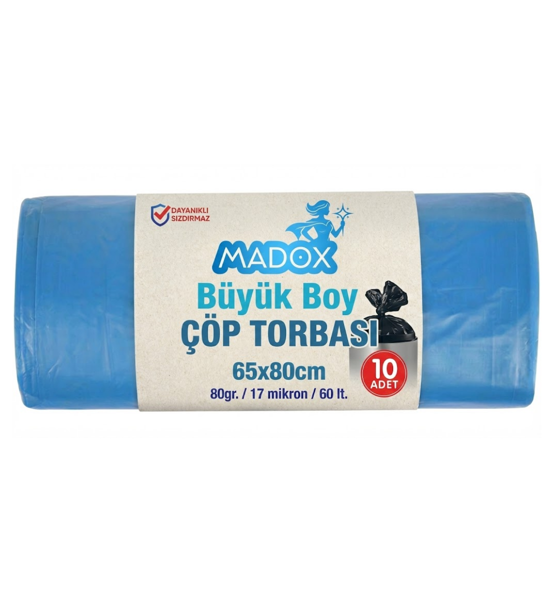 Madox Büyük Boy Çöp Torbası 65x80 10'lu