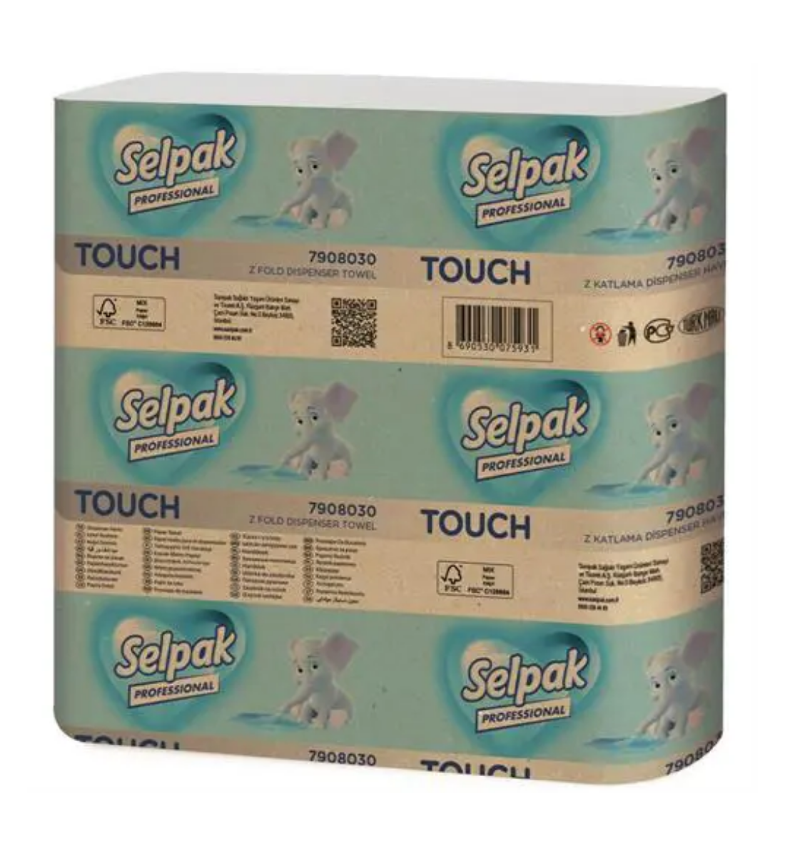 Selpak Professional Touch Z Katlama Dispenser Havlu 200'lü