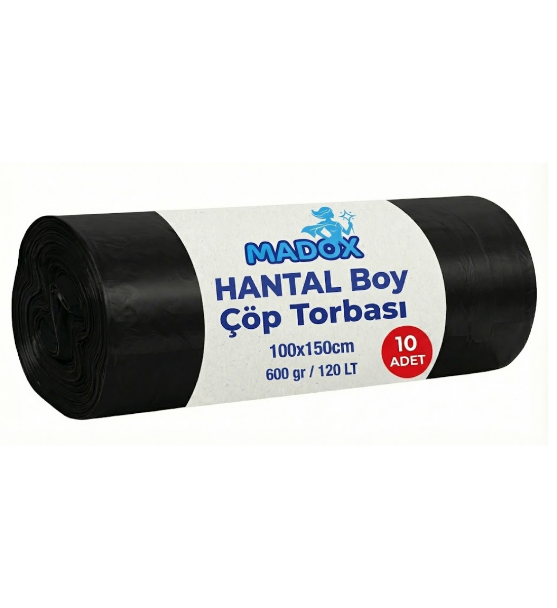 Madox Hantal Boy Çöp Torbası 100x150 cm 10'lu Rulo - 600 gr