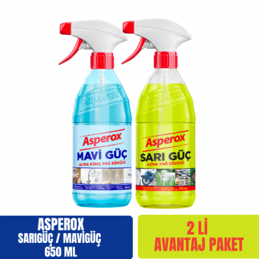 Asperox Sarı Güç + Mavi Güç 2 x 650 ML