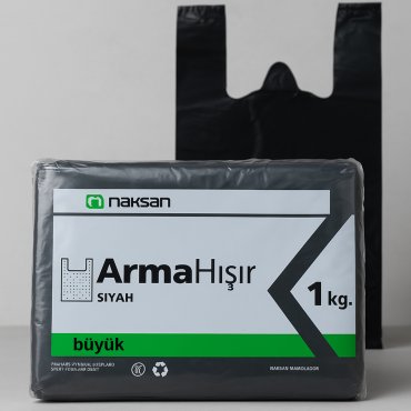 Naksan Arma Siyah Hışır Poşet Büyük Boy 1 Kg