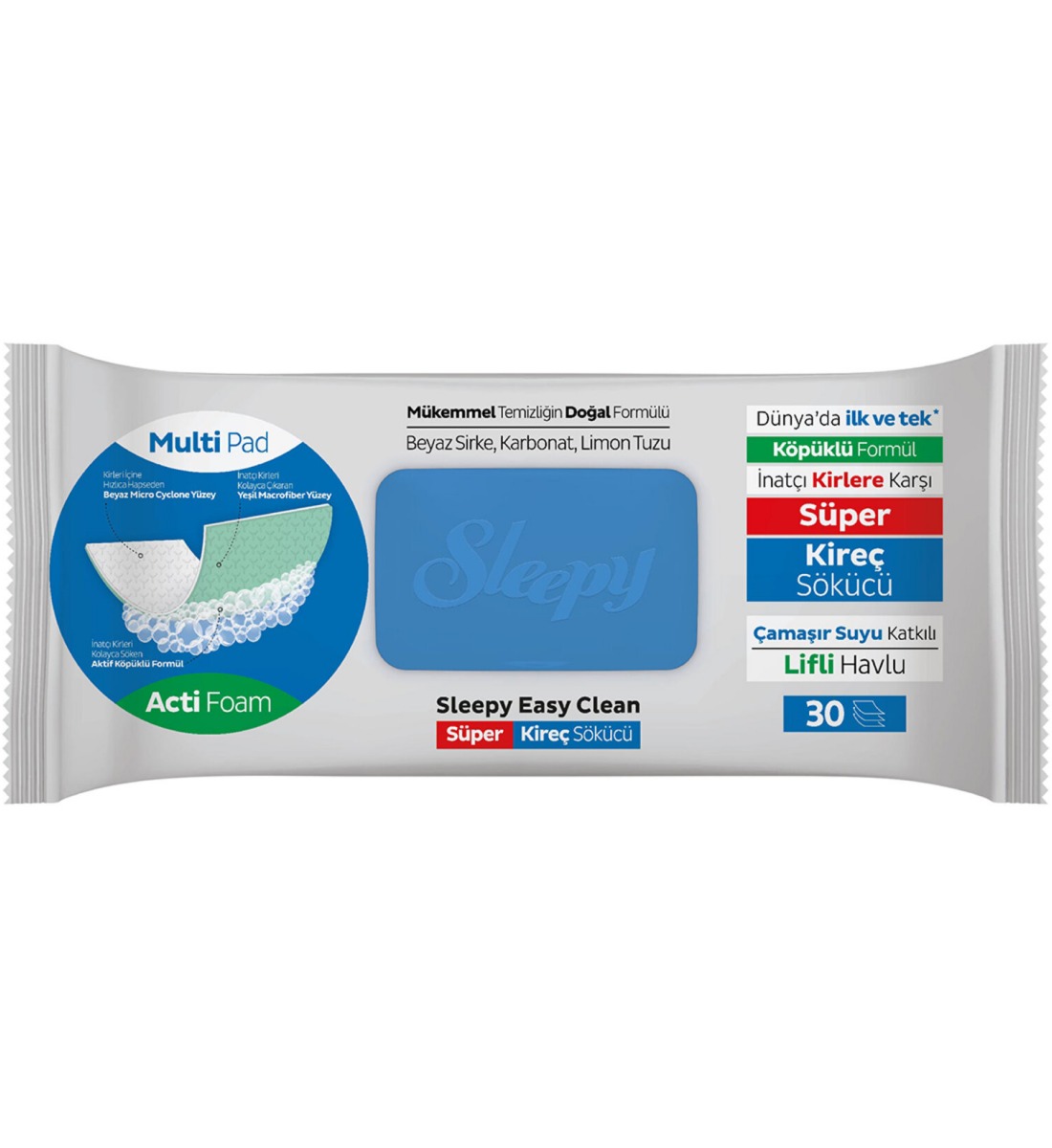 Sleepy Kireç Sökücü Yüzey Temizlik Havlusu 30'lu