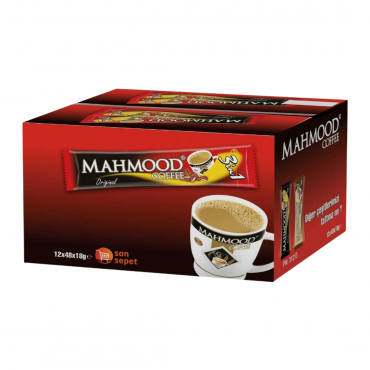 Mahmood Coffee 3’ü 1 Arada Hazır Kahve 48 Adet x 18 G ( 12'li Koli )